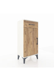 Arges Komodin 2 Raflı Tek Çekmeceli Tek Kapaklı 44x30x96 - S09M042V3A