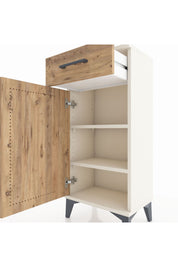 Arges Komodin 2 Raflı Tek Çekmeceli Tek Kapaklı 44x30x96 - S09M042V3A