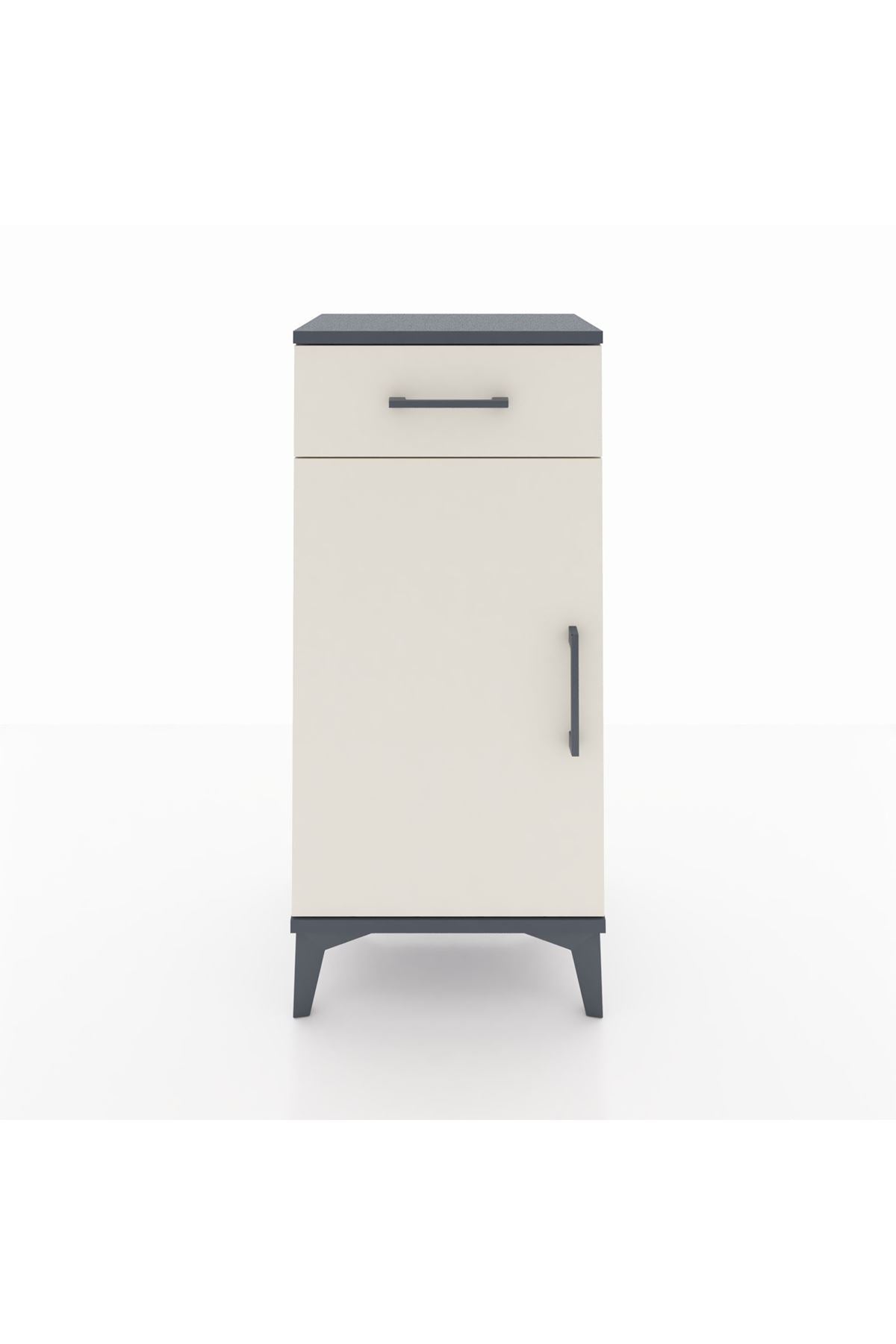 Arges Komodin 2 Raflı Tek Çekmeceli Tek Kapaklı 44x30x96 - S09M042V4A