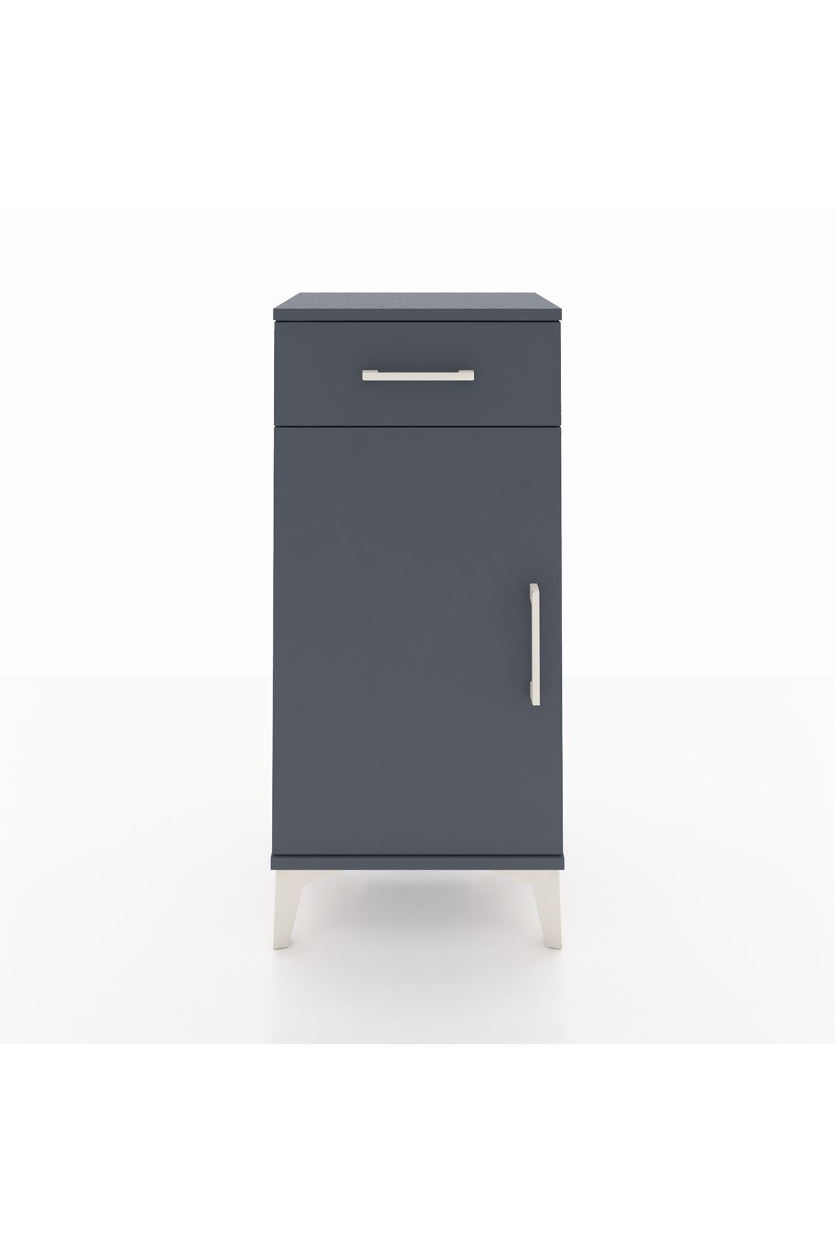 Arges Komodin 2 Raflı Tek Çekmeceli Tek Kapaklı 44x30x96 - S09M042V5A