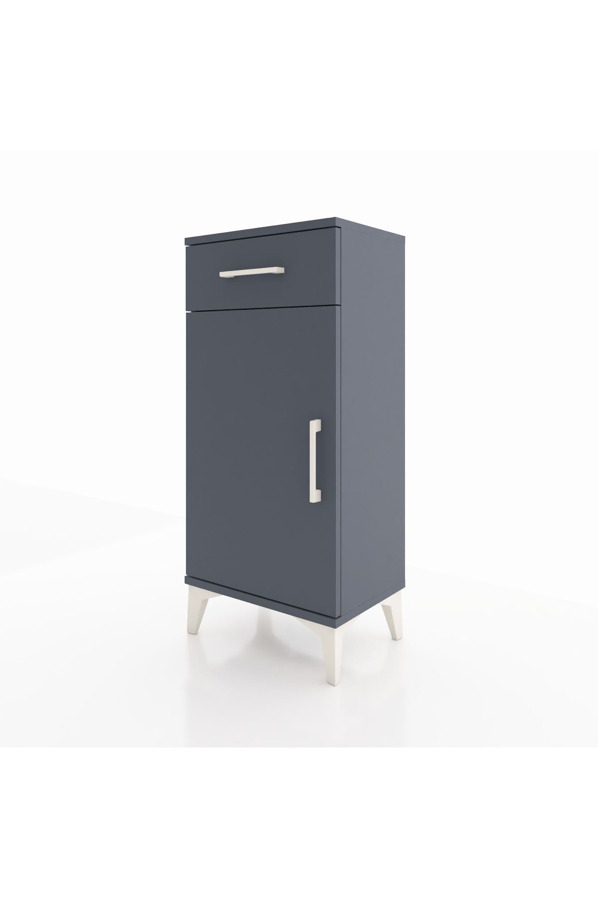 Arges Komodin 2 Raflı Tek Çekmeceli Tek Kapaklı 44x30x96 - S09M042V5A
