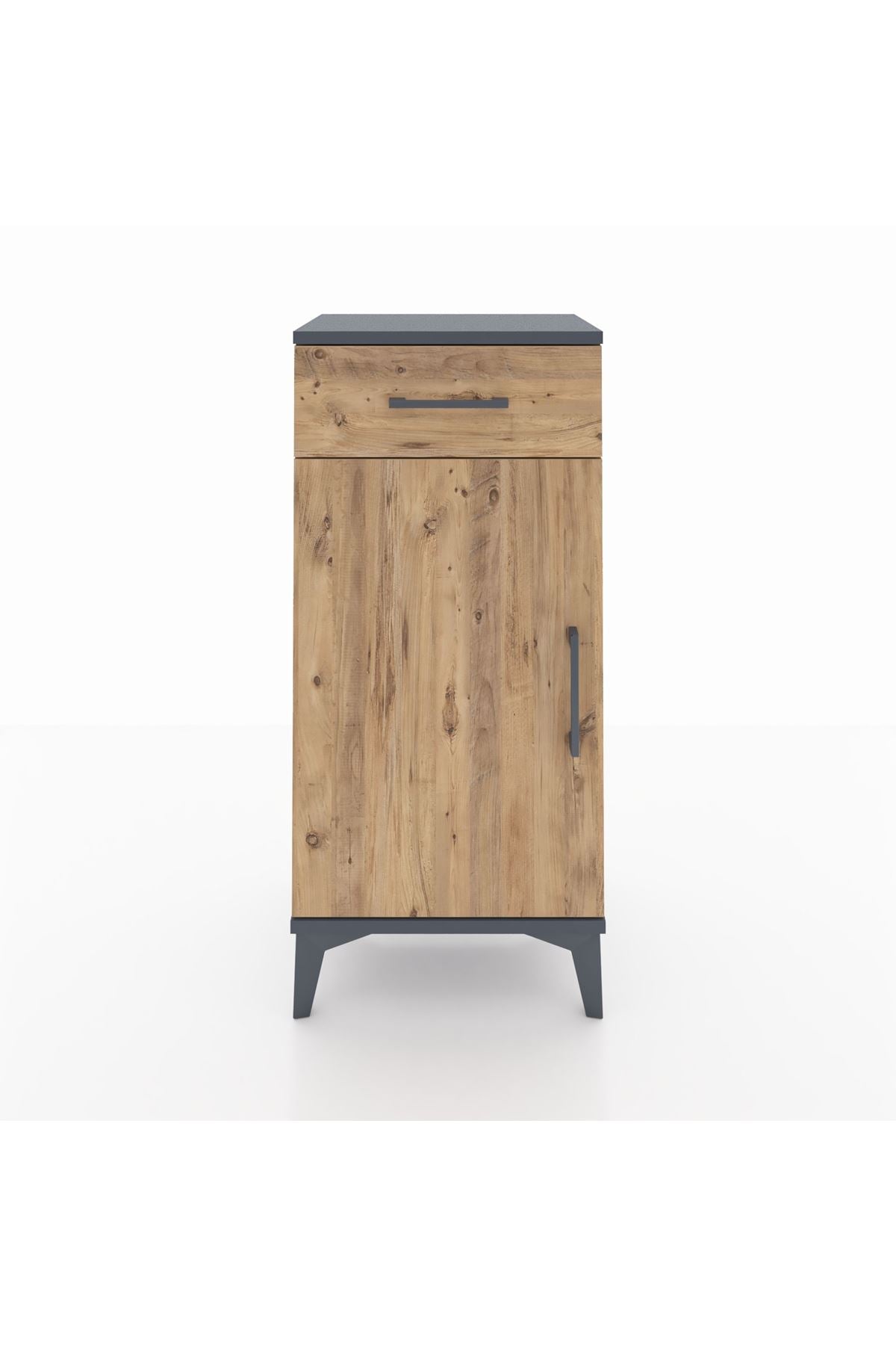 Arges Komodin 2 Raflı Tek Çekmeceli Tek Kapaklı 44x30x96 - S09M042V6A