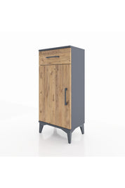 Arges Komodin 2 Raflı Tek Çekmeceli Tek Kapaklı 44x30x96 - S09M042V6A