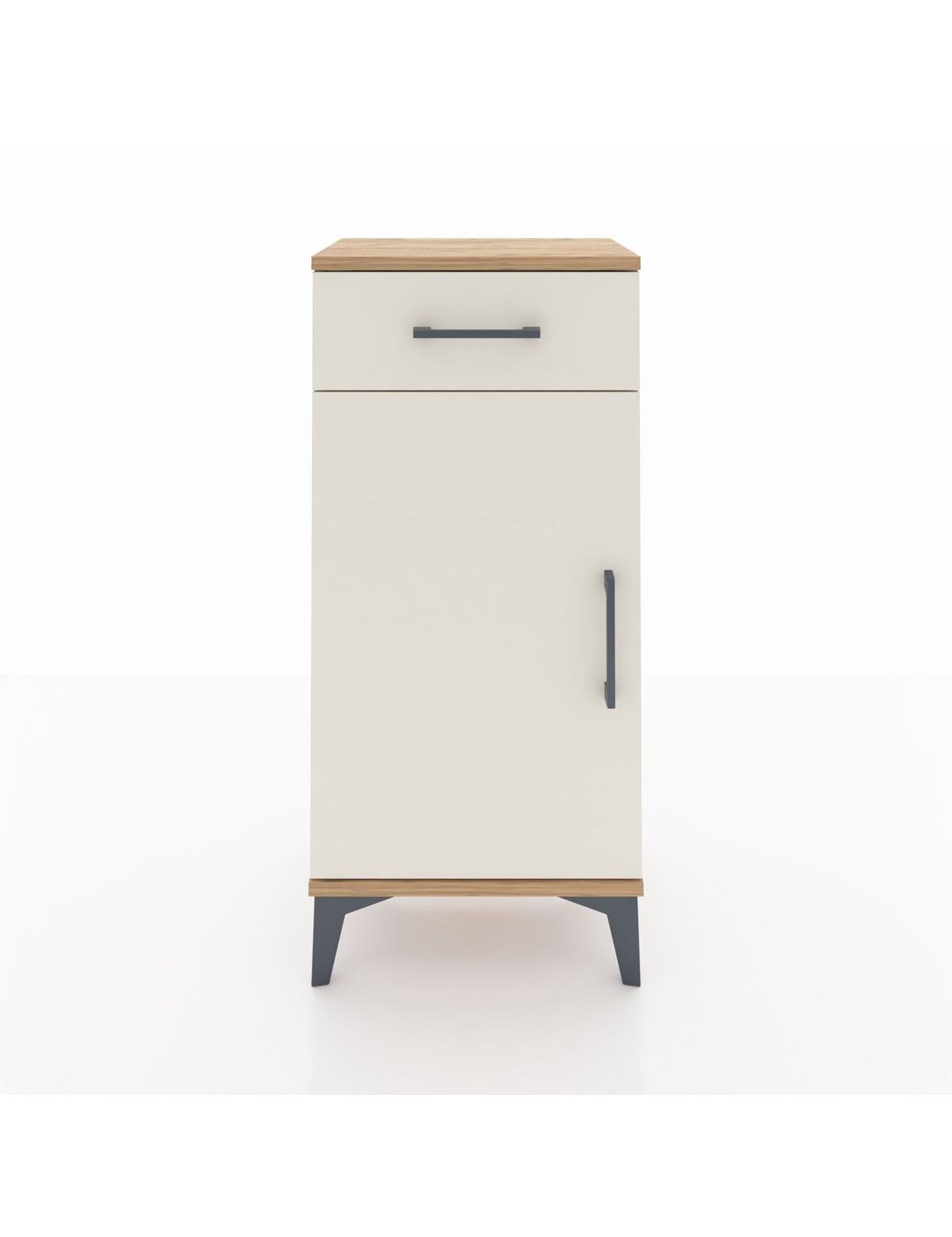 Arges Komodin 2 Raflı Tek Çekmeceli Tek Kapaklı 44x30x96 - S09M042V7A