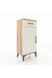 Arges Komodin 2 Raflı Tek Çekmeceli Tek Kapaklı 44x30x96 - S09M042V7A