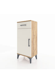 Arges Komodin 2 Raflı Tek Çekmeceli Tek Kapaklı 44x30x96 - S09M042V7A
