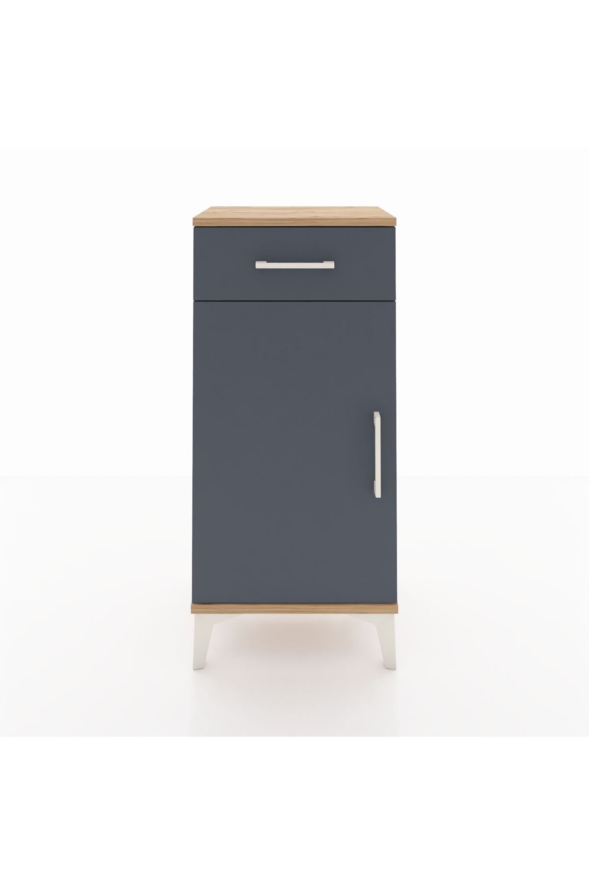 Arges Komodin 2 Raflı Tek Çekmeceli Tek Kapaklı 44x30x96 - S09M042V8A