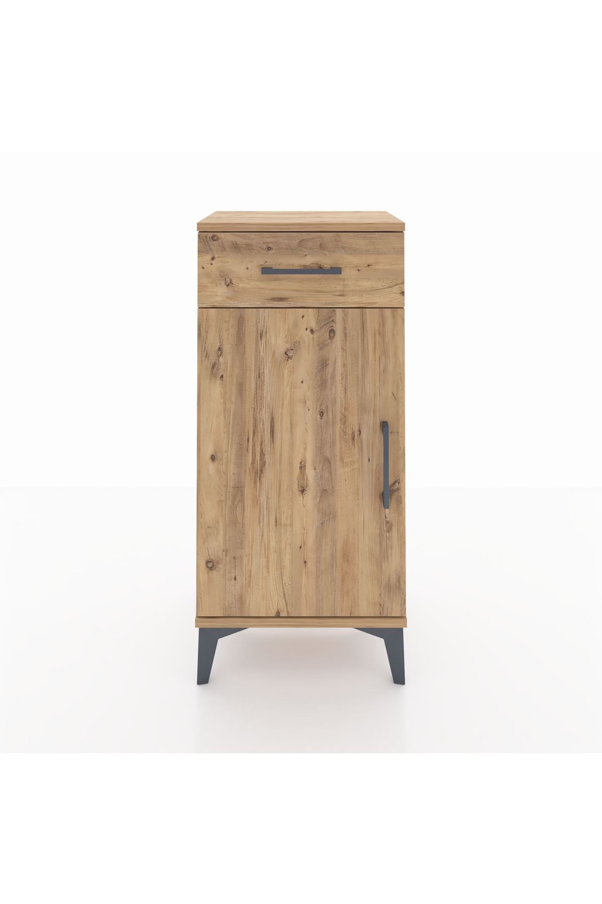 Arges Komodin 2 Raflı Tek Çekmeceli Tek Kapaklı 44x30x96 - S09M042V9A
