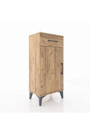 Arges Komodin 2 Raflı Tek Çekmeceli Tek Kapaklı 44x30x96 - S09M042V9A