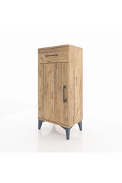 Arges Komodin 2 Raflı Tek Çekmeceli Tek Kapaklı 44x30x96 - S09M042V9A