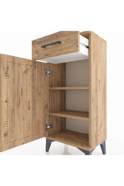 Arges Komodin 2 Raflı Tek Çekmeceli Tek Kapaklı 44x30x96 - S09M042V9A