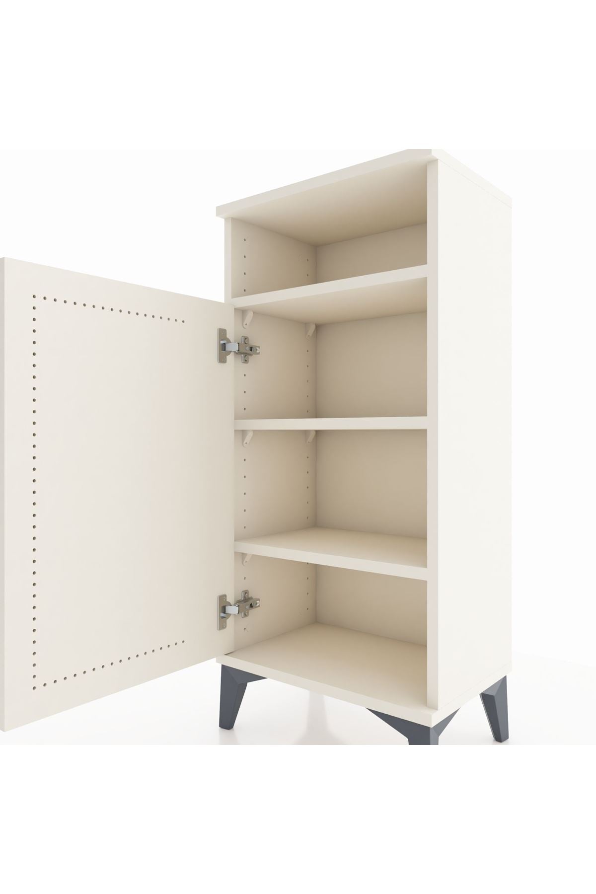 Arges Komodin 3 Raflı Tek Kapaklı 44x30x96 - S09M043V1A