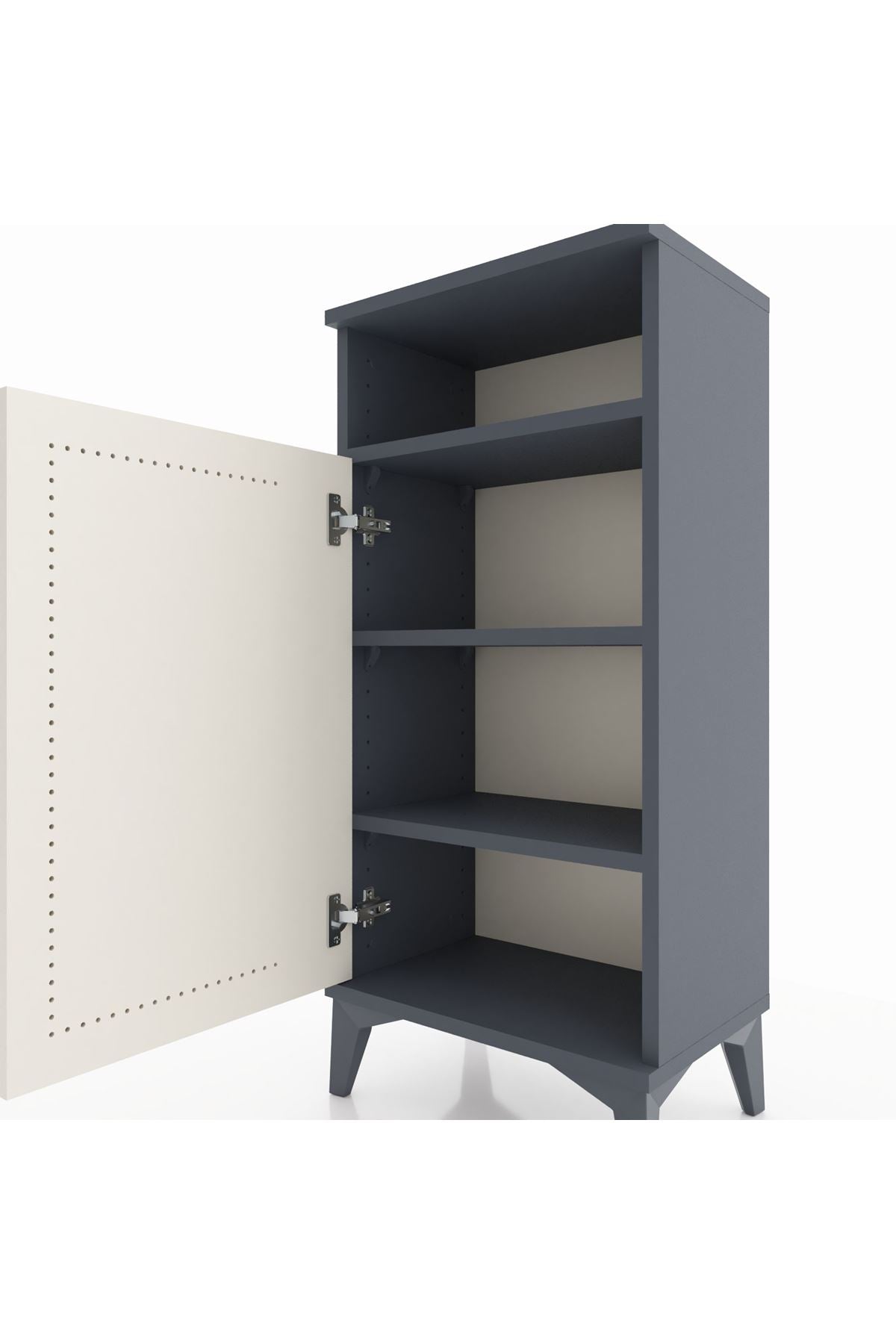 Arges Komodin 3 Raflı Tek Kapaklı 44x30x96 - S09M043V4A