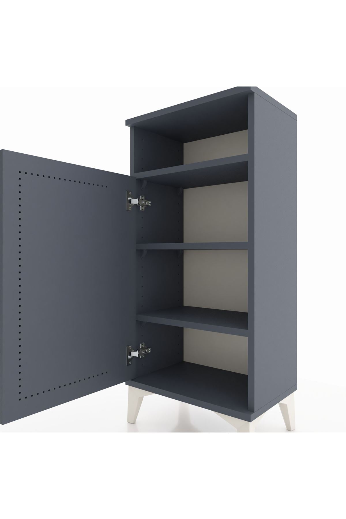 Arges Komodin 3 Raflı Tek Kapaklı 44x30x96 - S09M043V5A