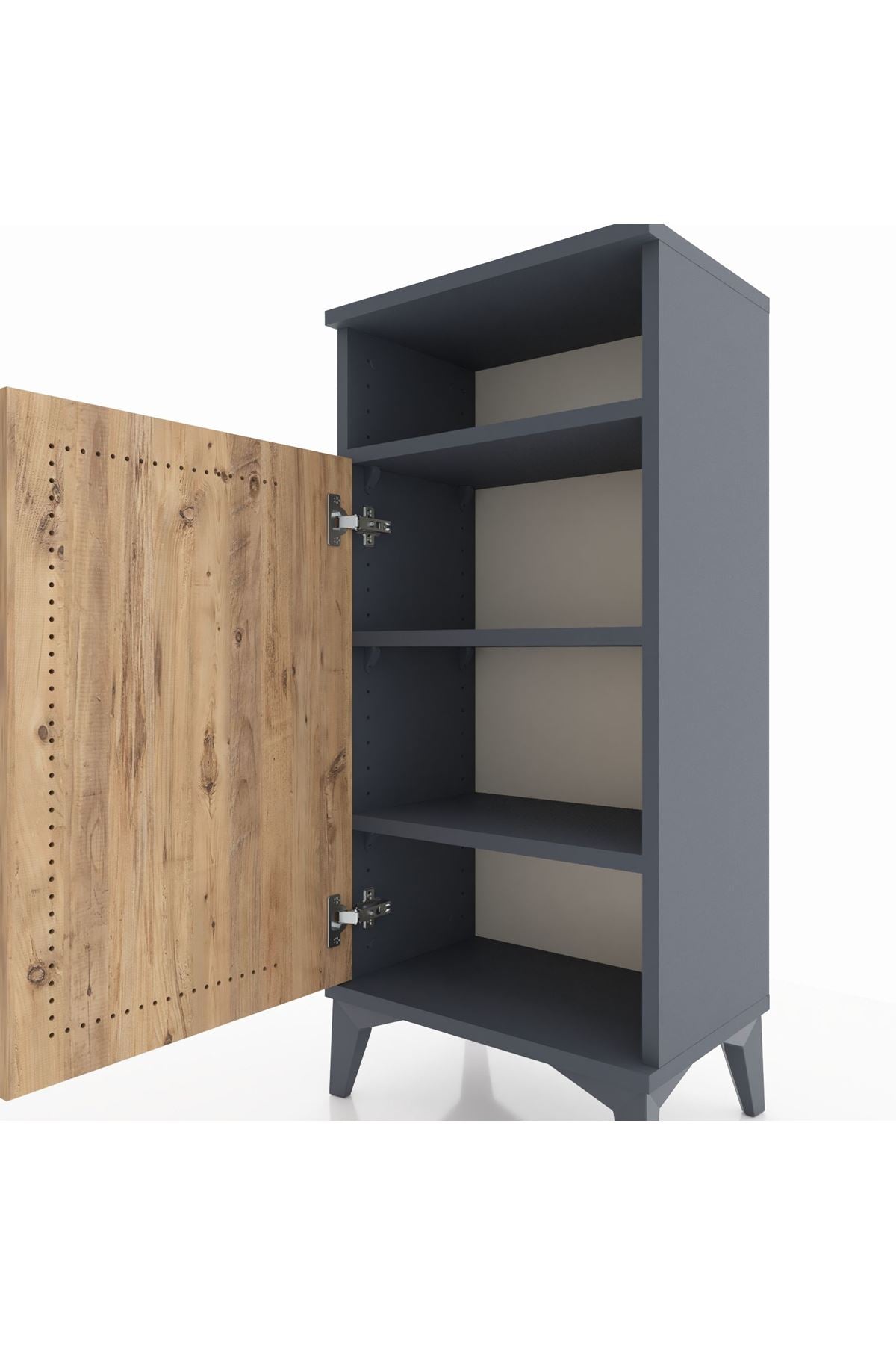 Arges Komodin 3 Raflı Tek Kapaklı 44x30x96 - S09M043V6A