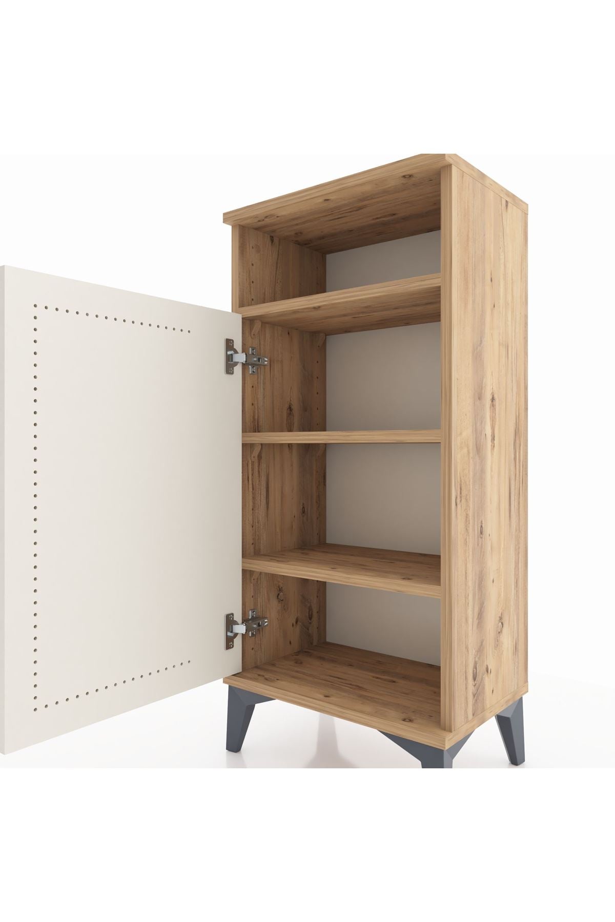 Arges Komodin 3 Raflı Tek Kapaklı 44x30x96 - S09M043V7A