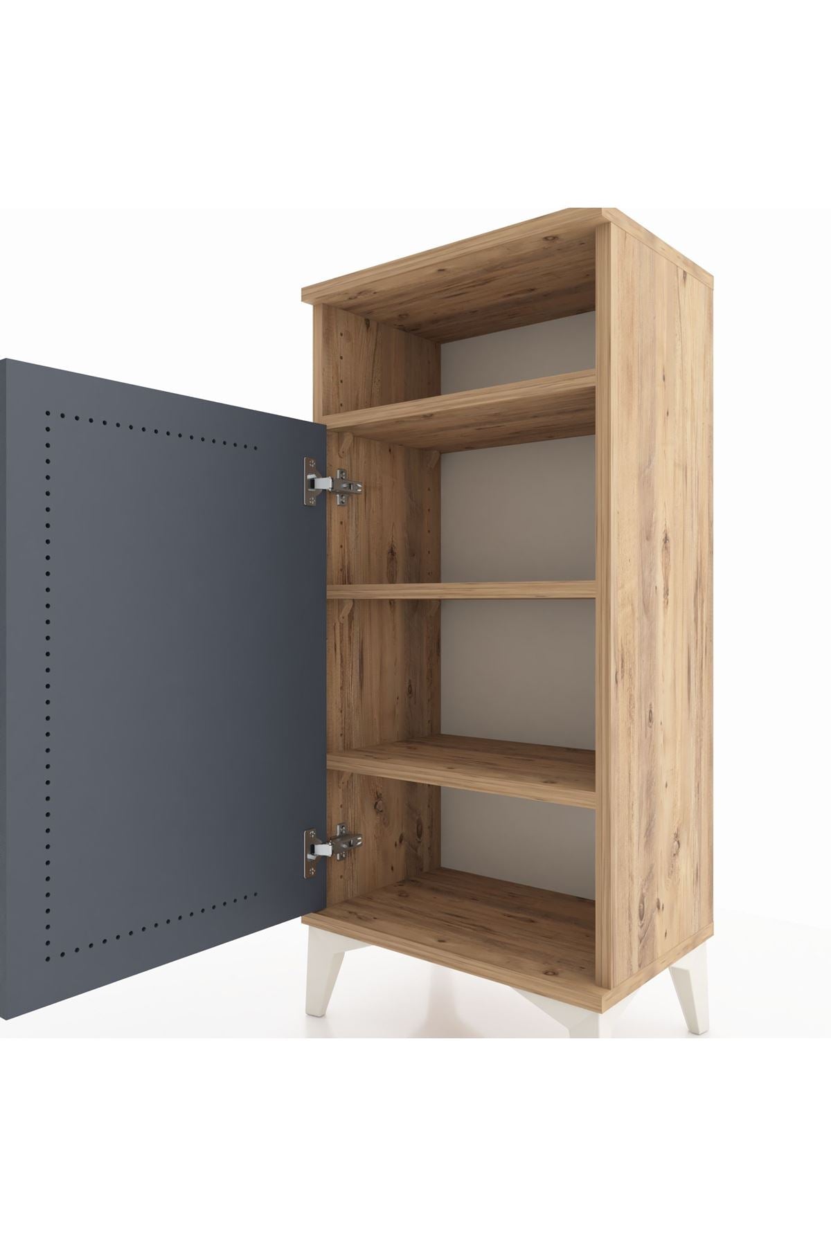 Arges Komodin 3 Raflı Tek Kapaklı 44x30x96 - S09M043V8A