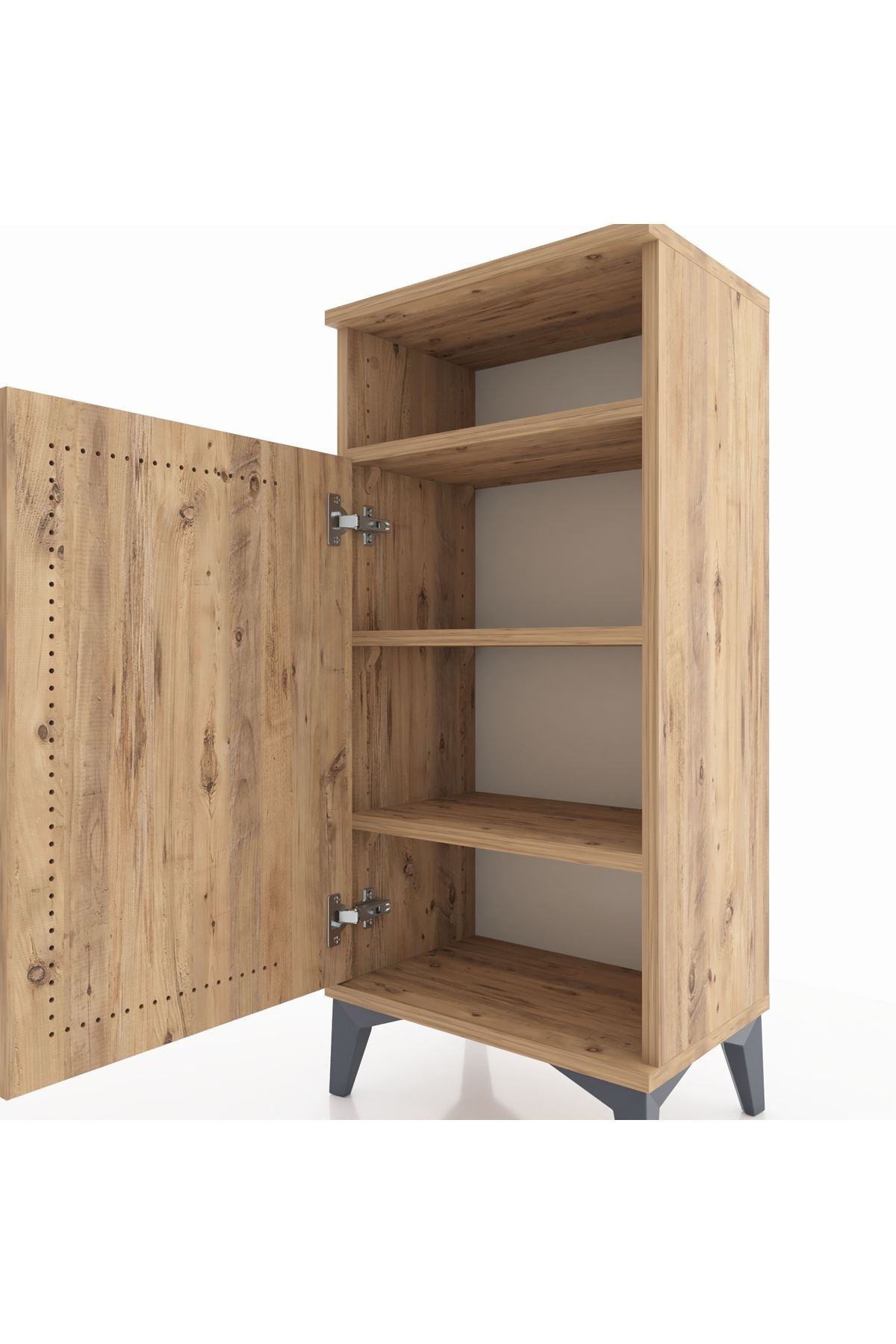 Arges Komodin 3 Raflı Tek Kapaklı 44x30x96 - S09M043V9A