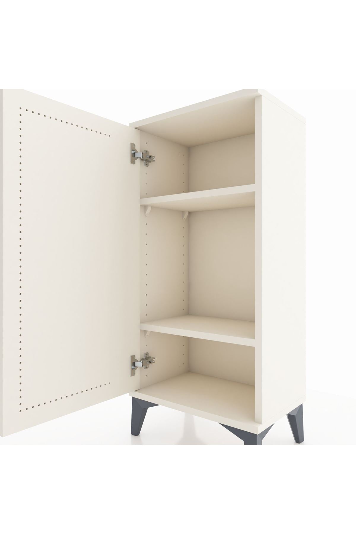 Arges Komodin 2 Raflı Tek Kapaklı 44x30x96 - S09M044V1A