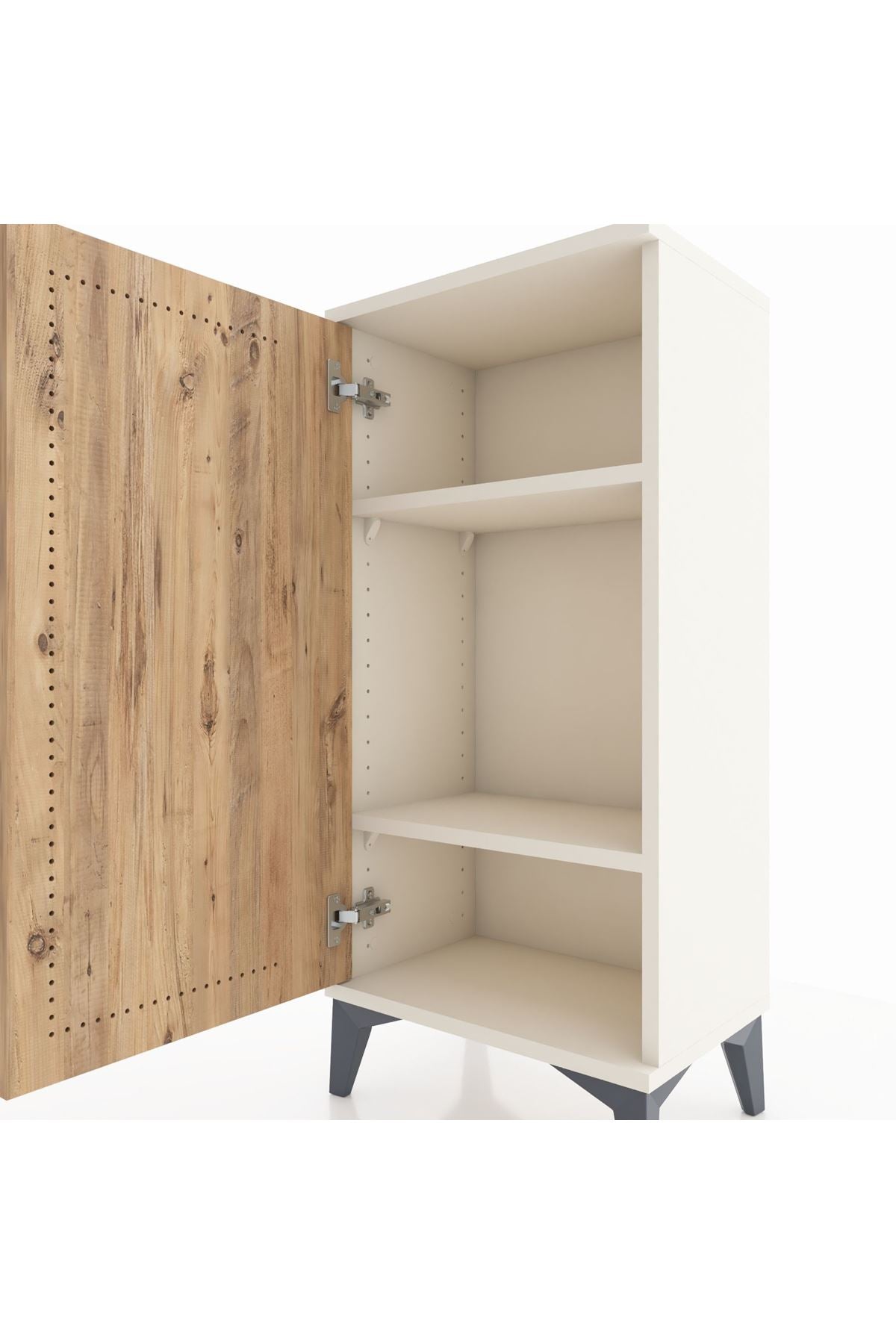 Arges Komodin 2 Raflı Tek Kapaklı 44x30x96 - S09M044V3A