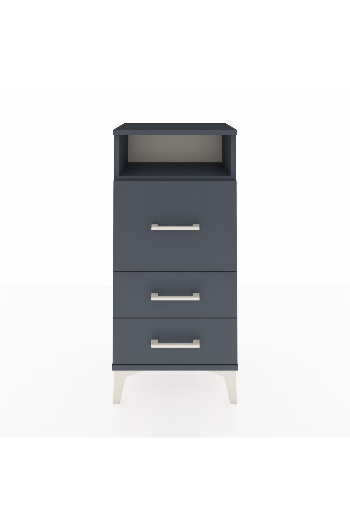 Arges Komodin Tek Raflı 3 Çekmeceli 44x30x96 - S09M009V5A