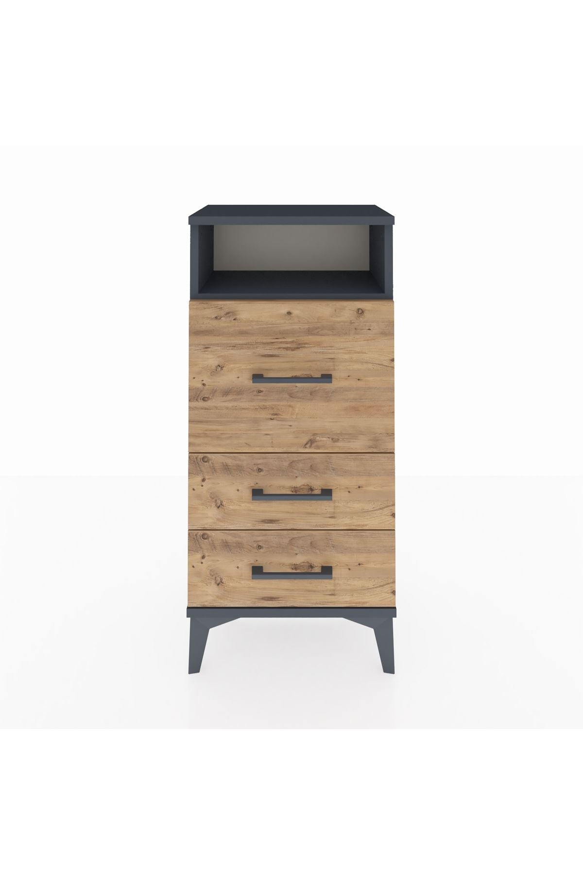 Arges Komodin Tek Raflı 3 Çekmeceli 44x30x96 - S09M009V6A