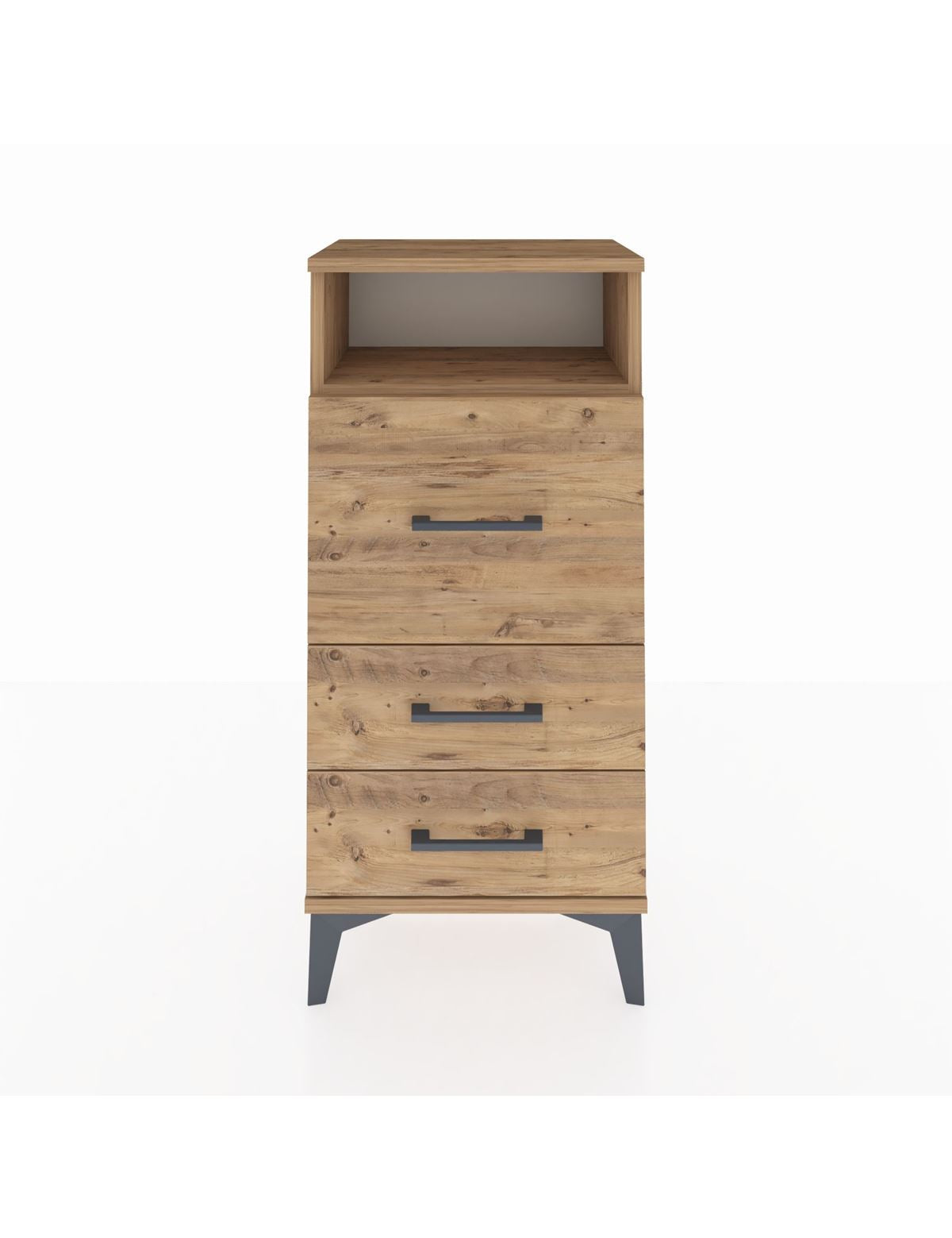 Arges Komodin Tek Raflı 3 Çekmeceli 44x30x96 - S09M009V9A