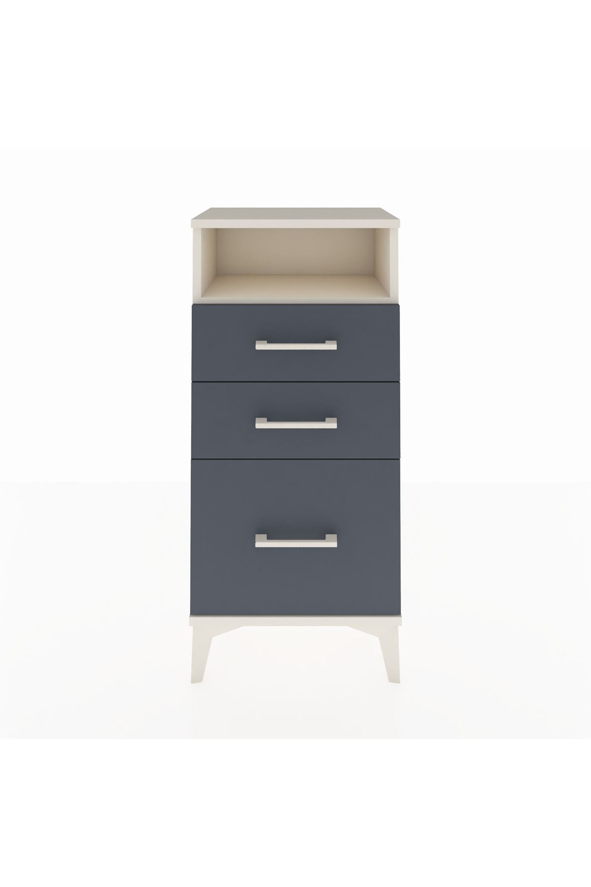 Arges Komodin Tek Raflı 3 Çekmeceli 44x30x96 - S09M010V2A