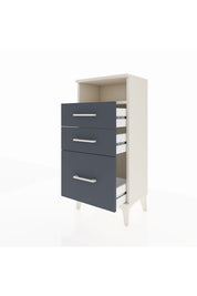 Arges Komodin Tek Raflı 3 Çekmeceli 44x30x96 - S09M010V2A