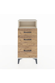 Arges Komodin Tek Raflı 3 Çekmeceli 44x30x96 - S09M010V3A