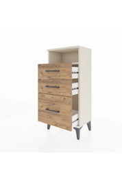 Arges Komodin Tek Raflı 3 Çekmeceli 44x30x96 - S09M010V3A