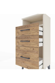 Arges Komodin Tek Raflı 3 Çekmeceli 44x30x96 - S09M010V3A
