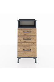 Arges Komodin Tek Raflı 3 Çekmeceli 44x30x96 - S09M010V6A