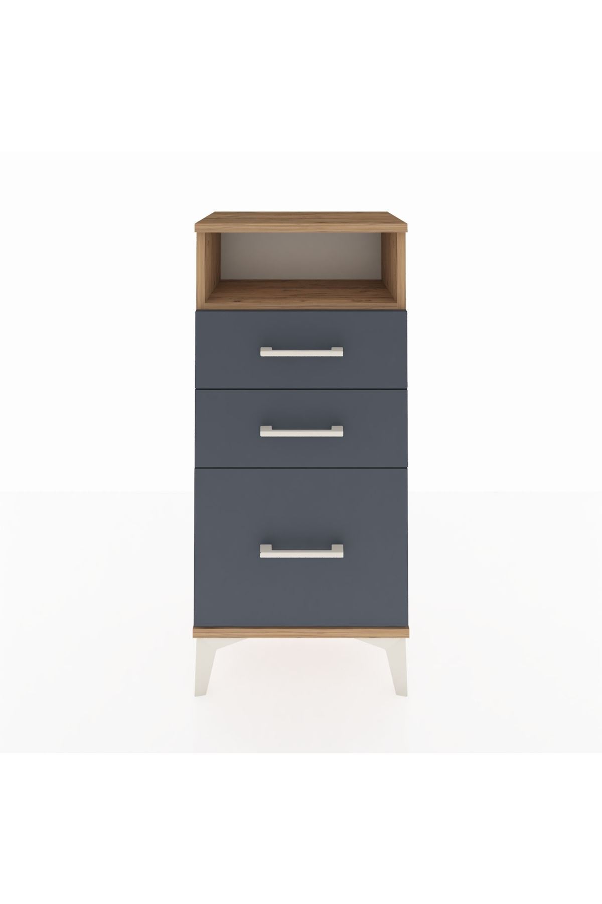 Arges Komodin Tek Raflı 3 Çekmeceli 44x30x96 - S09M010V8A