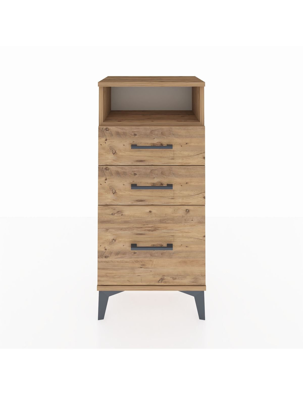 Arges Komodin Tek Raflı 3 Çekmeceli 44x30x96 - S09M010V9A
