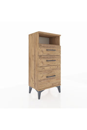 Arges Komodin Tek Raflı 3 Çekmeceli 44x30x96 - S09M010V9A