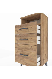 Arges Komodin Tek Raflı 3 Çekmeceli 44x30x96 - S09M010V9A