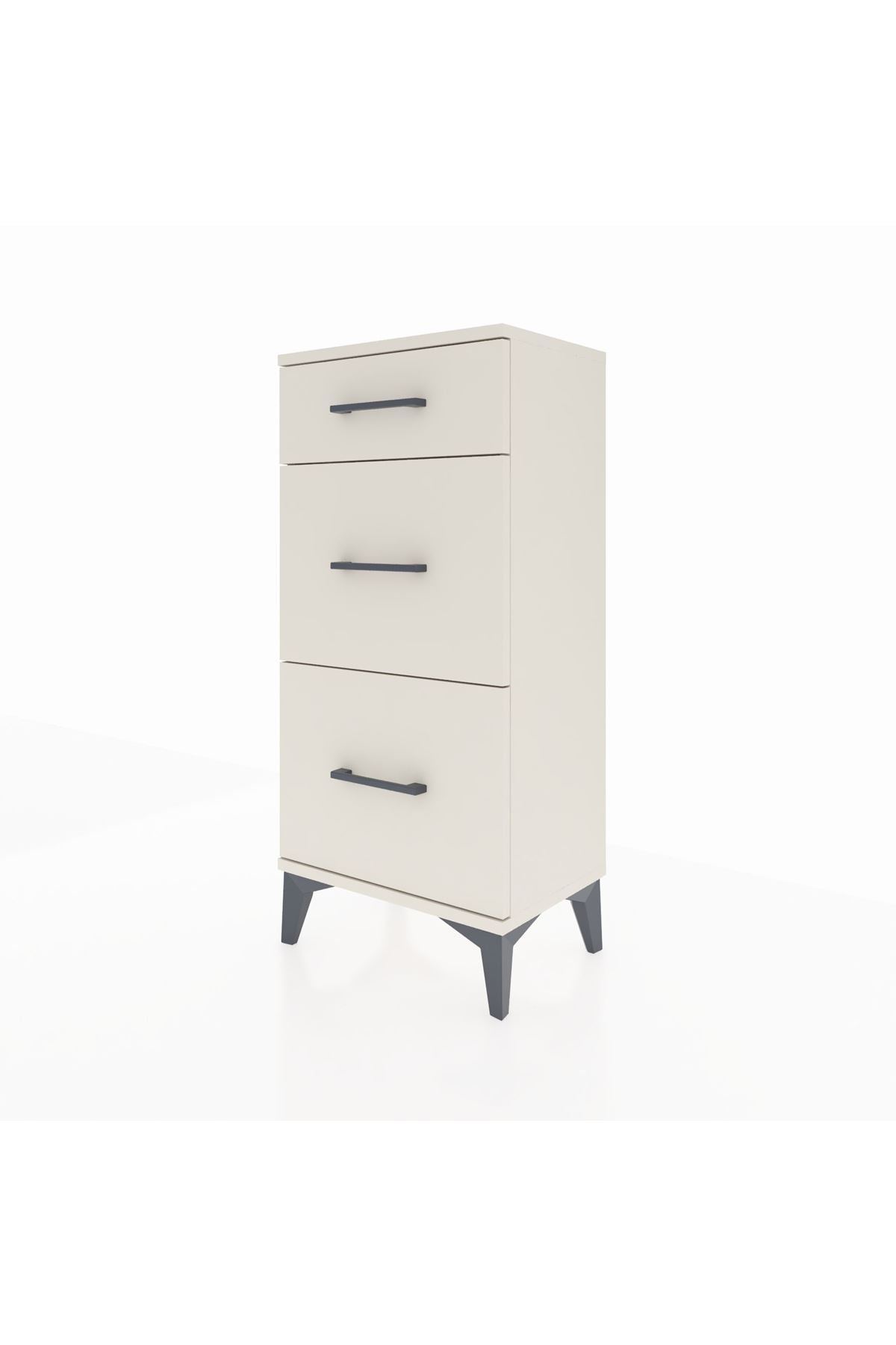Arges Komodin 3 Çekmeceli 44x30x96 - S09M011V1A