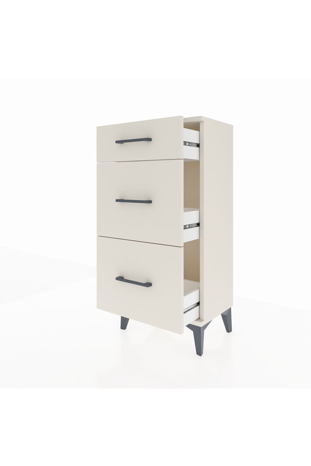 Arges Komodin 3 Çekmeceli 44x30x96 - S09M011V1A