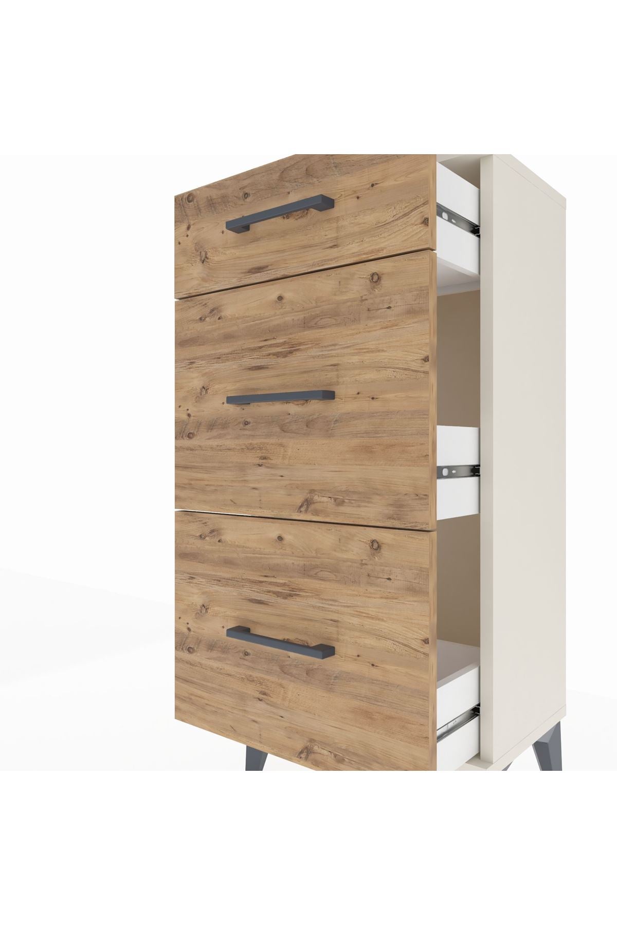 Arges Komodin 3 Çekmeceli 44x30x96 - S09M011V3A