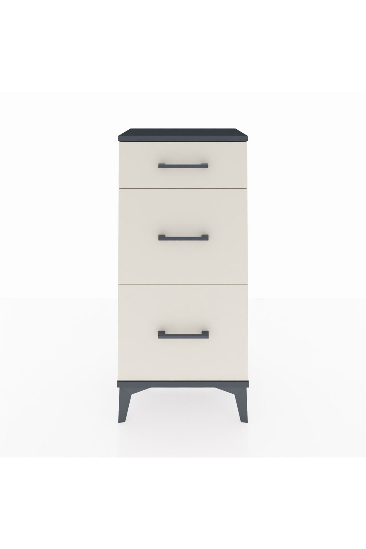 Arges Komodin 3 Çekmeceli 44x30x96 - S09M011V4A