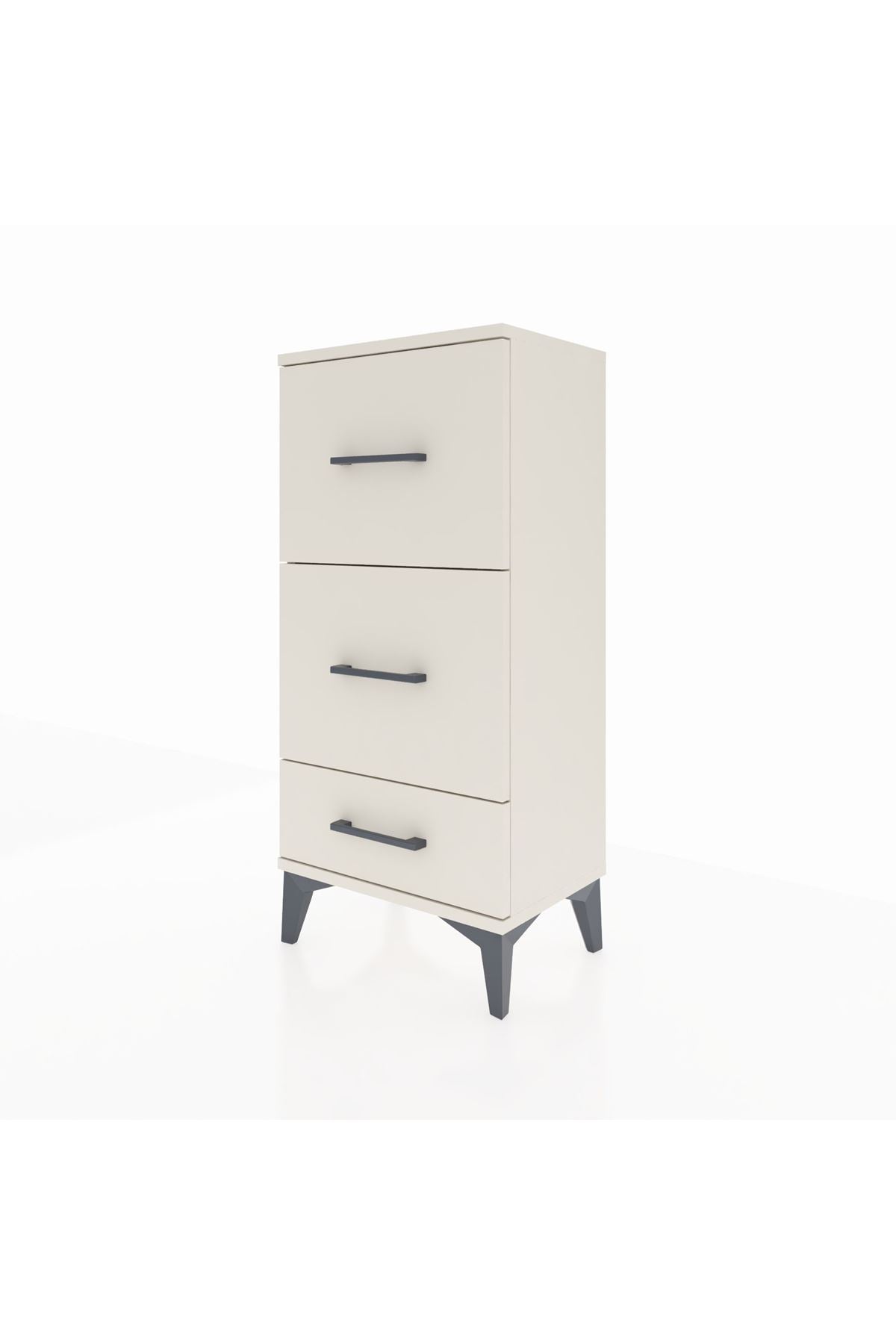 Arges Komodin 3 Çekmeceli 44x30x96 - S09M012V1A