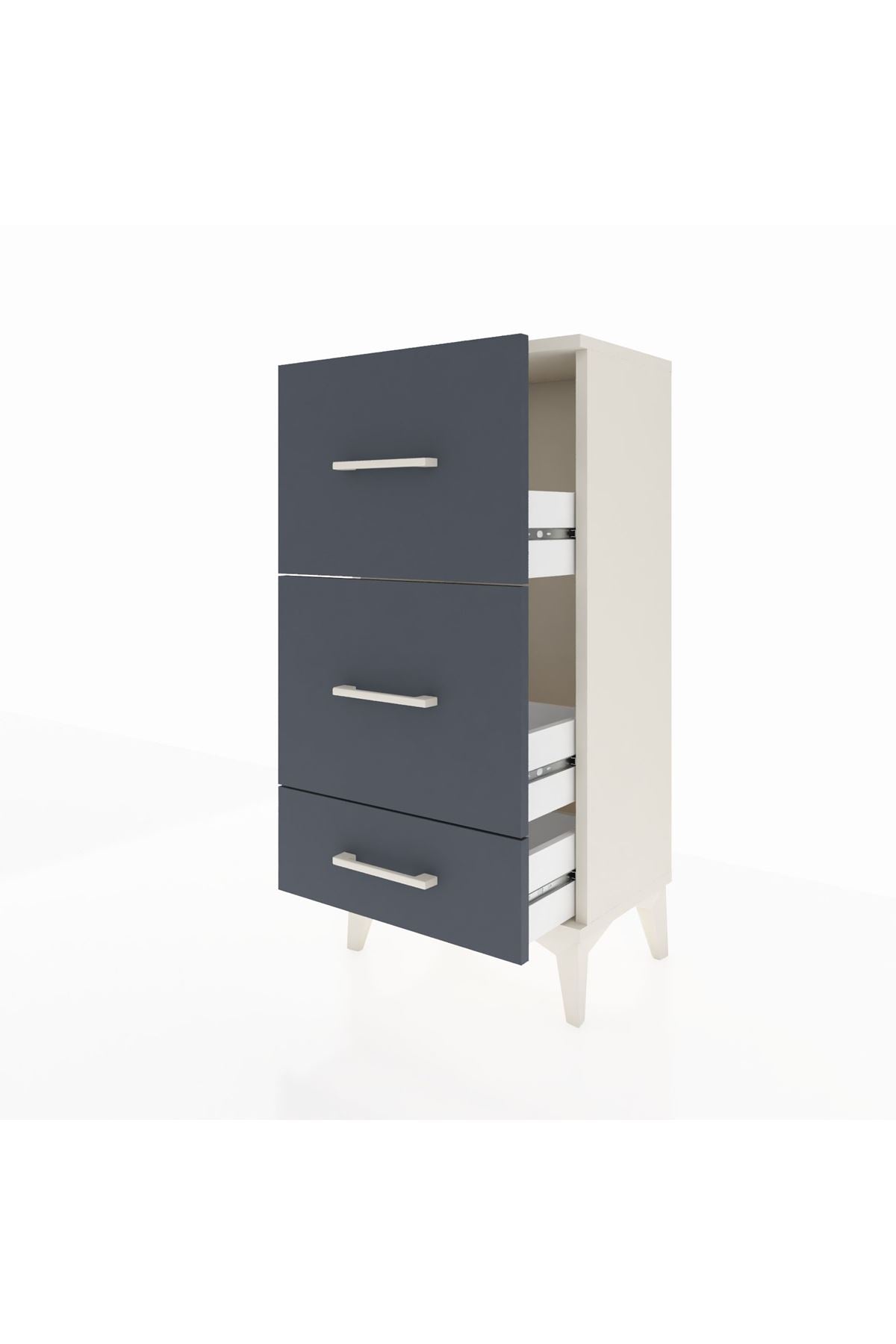 Arges Komodin 3 Çekmeceli 44x30x96 - S09M012V2A
