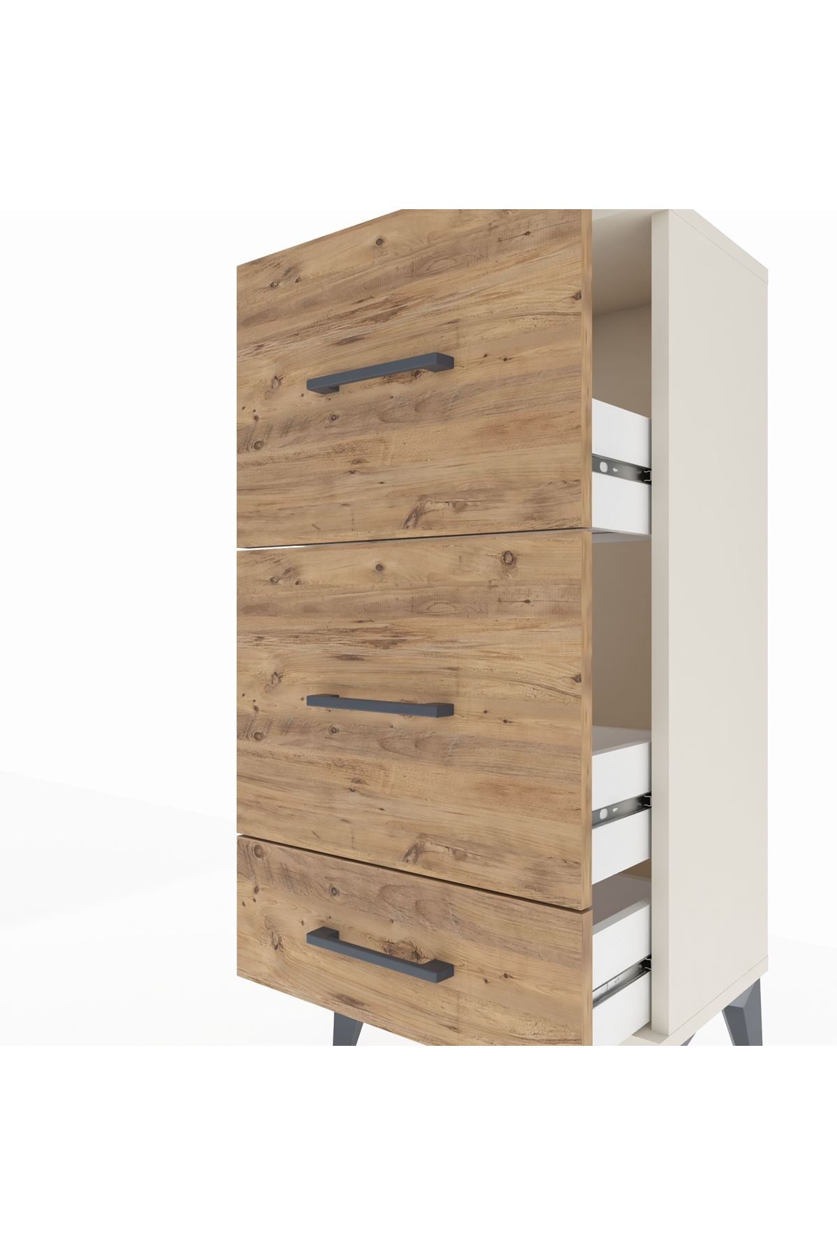 Arges Komodin 3 Çekmeceli 44x30x96 - S09M012V3A