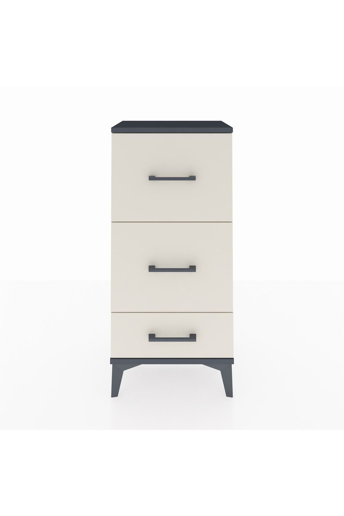 Arges Komodin 3 Çekmeceli 44x30x96 - S09M012V4A