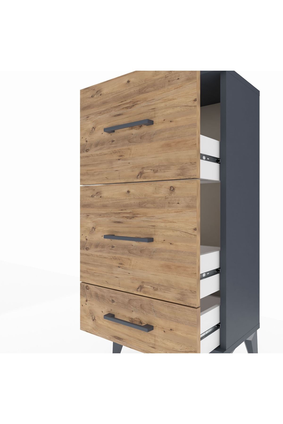 Arges Komodin 3 Çekmeceli 44x30x96 - S09M012V6A