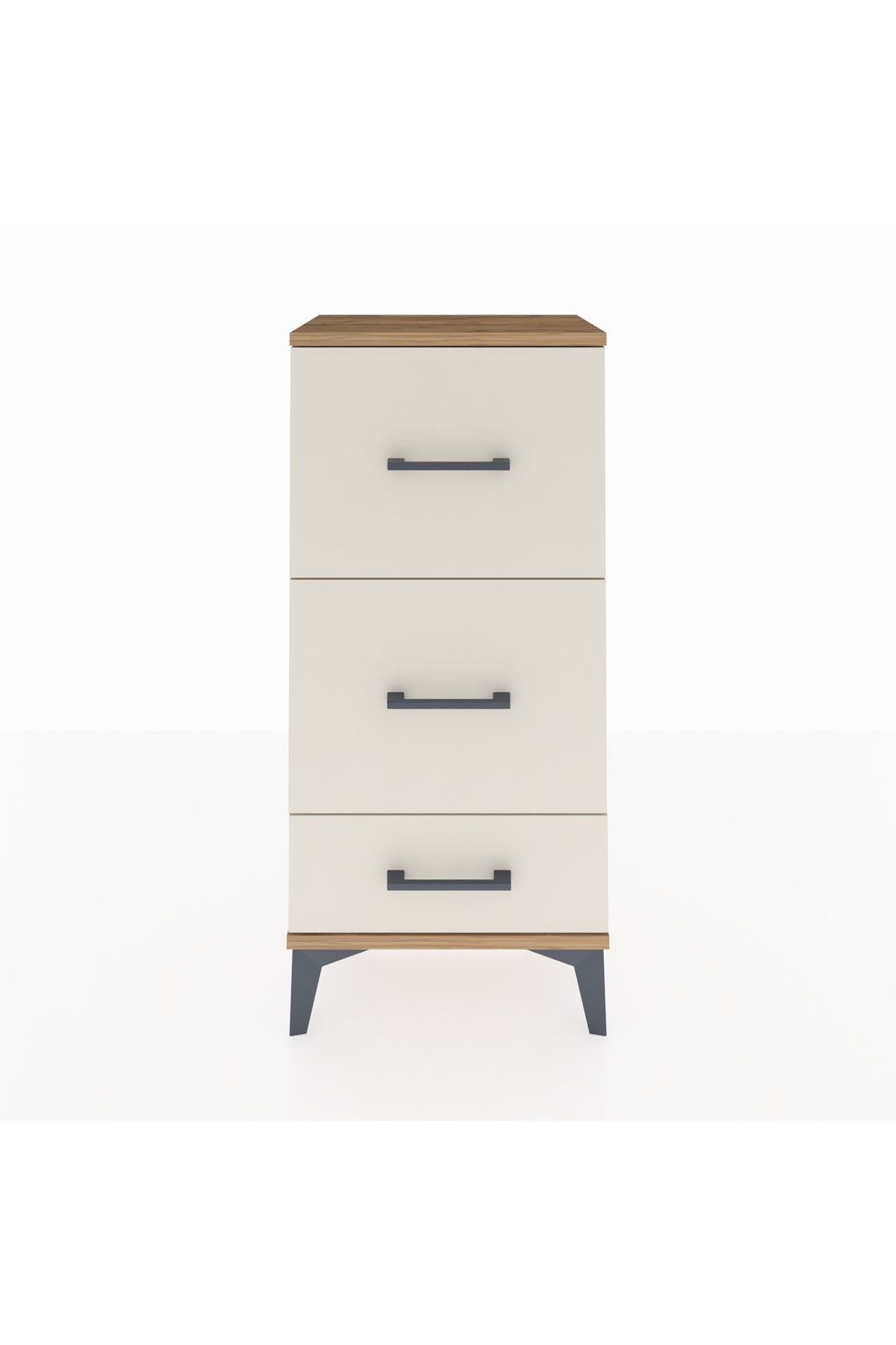 Arges Komodin 3 Çekmeceli 44x30x96 - S09M012V7A
