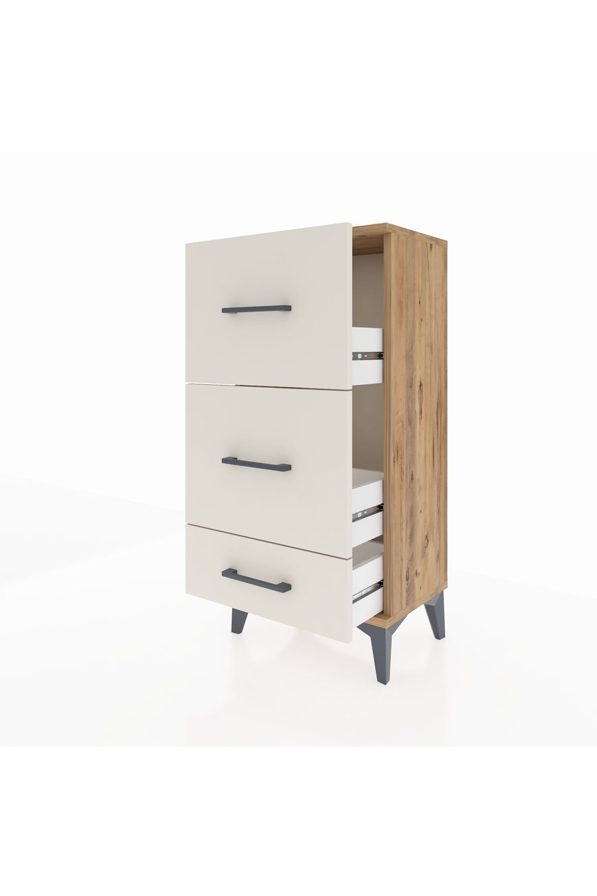 Arges Komodin 3 Çekmeceli 44x30x96 - S09M012V7A