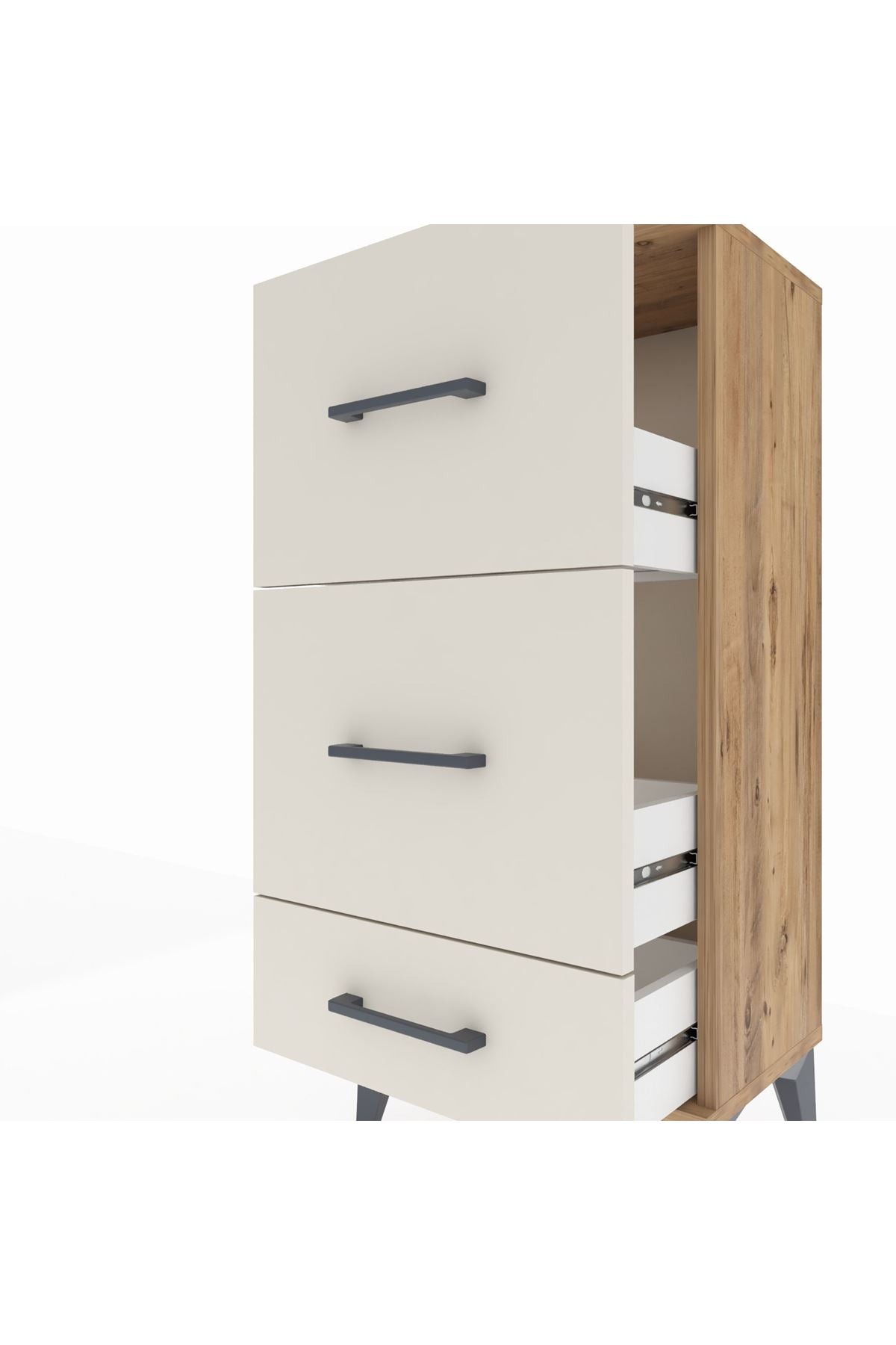 Arges Komodin 3 Çekmeceli 44x30x96 - S09M012V7A