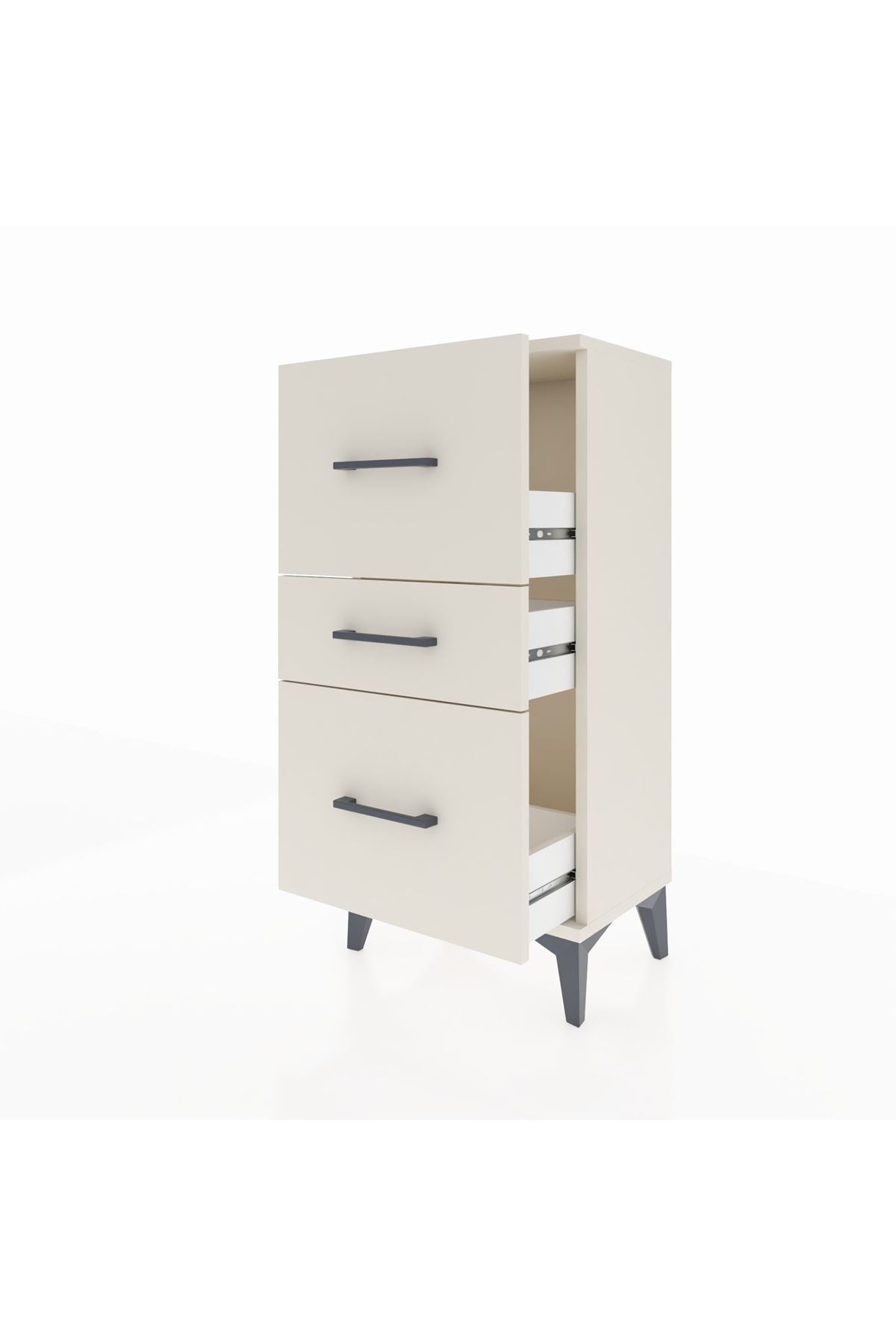Arges Komodin 3 Çekmeceli 44x30x96 - S09M013V1A